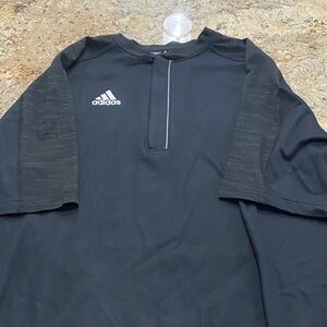 Adidas Black 1/4 Zip Performance Top